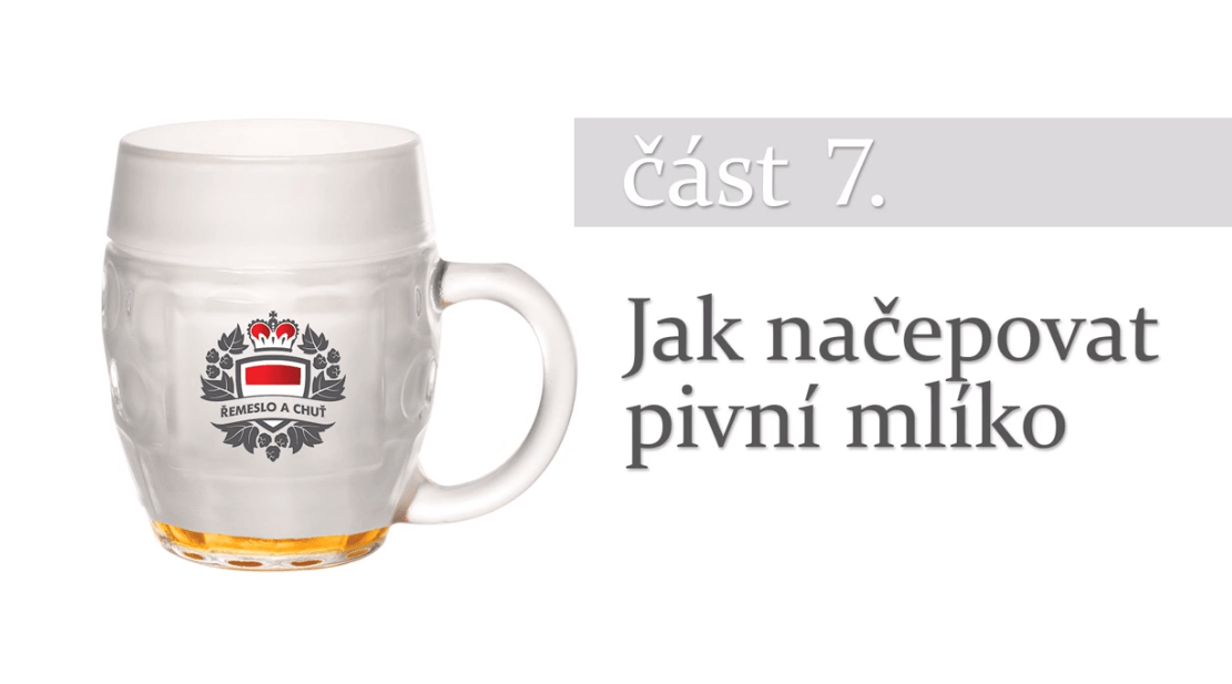 Jak čepovat pivo? – Část VII. – Mlíko